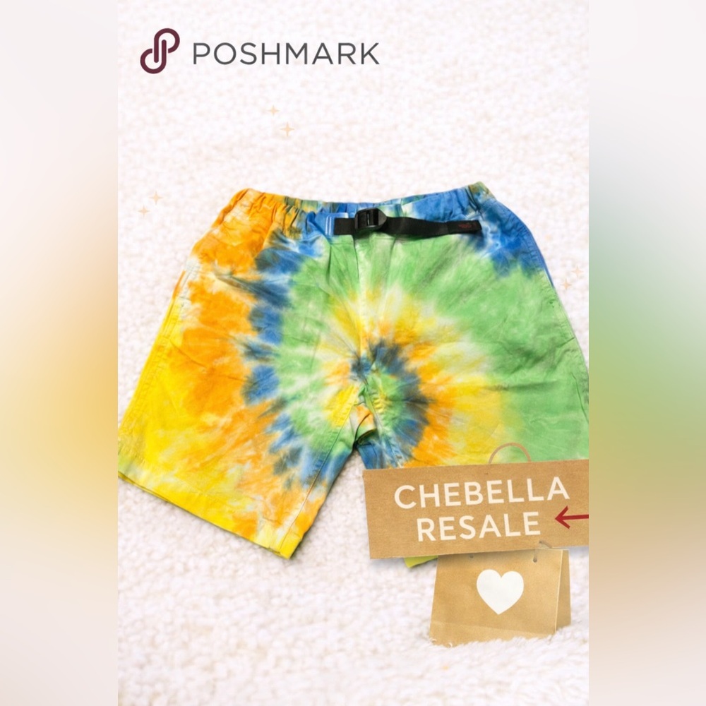 Gramicci Colorful Tie-Dye Shorts designer kids size 120 eu (5-8 USA) nwot cotton